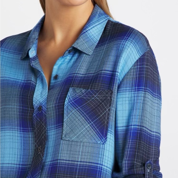 Threads 4 Thought Marlow Woven Button-Up Plaid Shirt - Picture 5 of 9